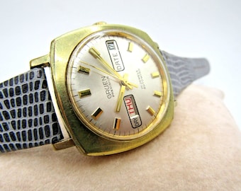 Beautiful Vintage Ultra Rare Gruen Precision Autowind Cal. 731 CD Watch w/ Unique Split Day Date in Excellent Cosmetic & Working Condition!!