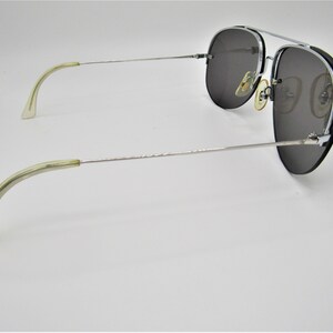 Beautiful Vintage Ultra Rare Shuron Continental S/C Scientific Shurset Rimless Aviator Sunglasses in Excellent Condition image 4