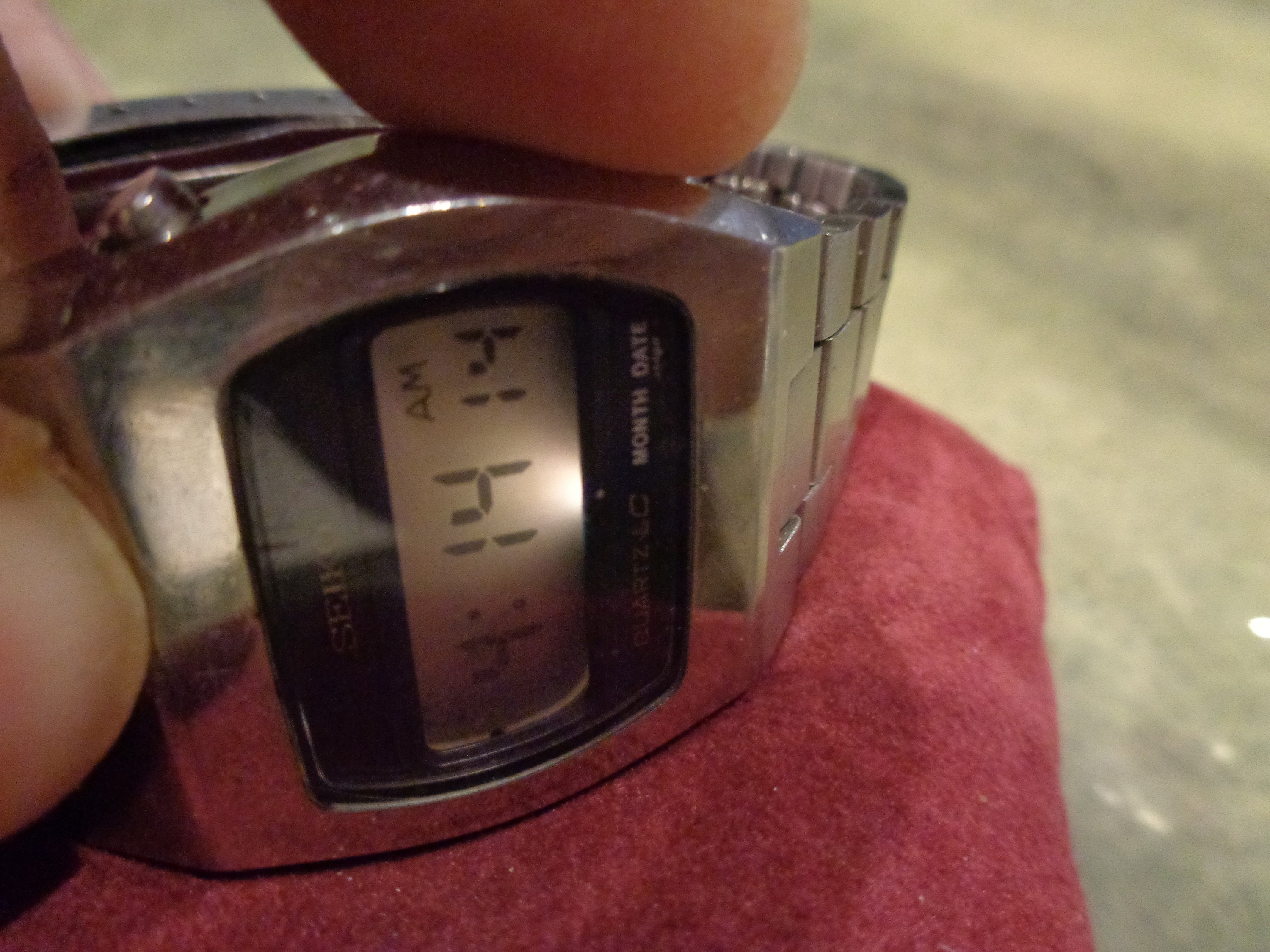 Vintage Rare Seiko 0439-4009 Quartz LC Digital Watch With - Etsy