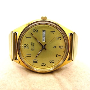Vintage Rare Citizen CQ 6100-S09869 SMT Quartz Mens Watch in Great Cosmetic and Working Condition!!