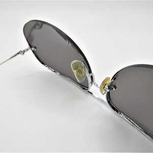 Beautiful Vintage Ultra Rare Shuron Continental S/C Scientific Shurset Rimless Aviator Sunglasses in Excellent Condition image 9