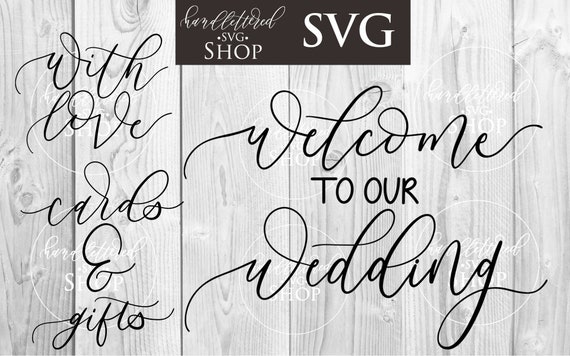 Download Best Seller Wedding Sign Svg Bundle Script Font Svg Cricut Etsy