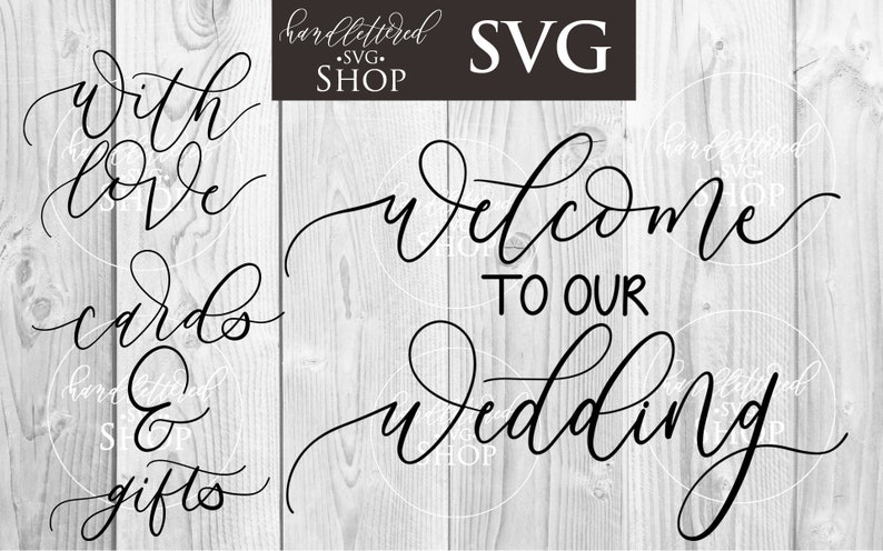 Download BEST SELLER Wedding Sign Svg Bundle Script Font SVG Cricut ...
