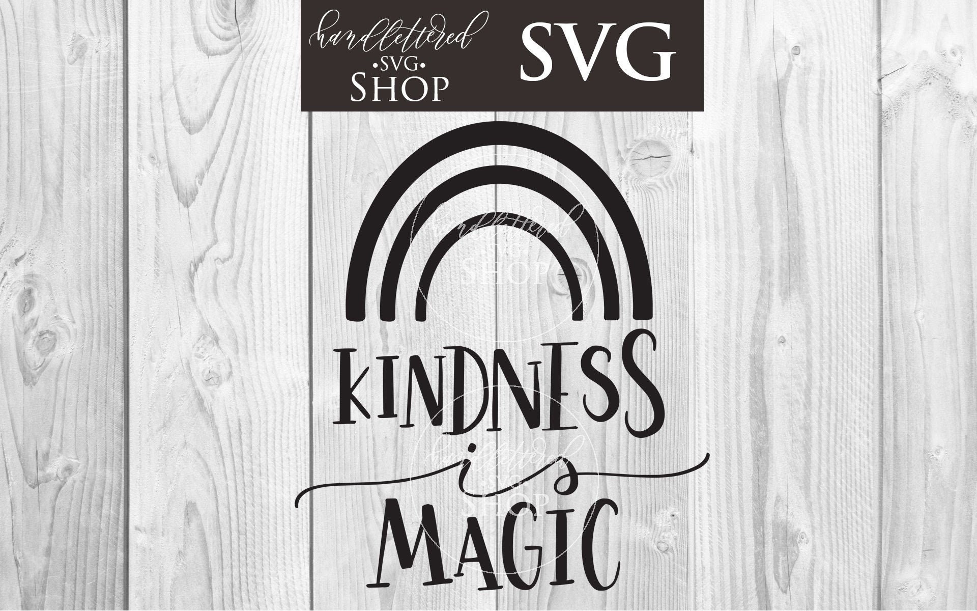 Download Kindness Is Magic Rainbow Svg Rainbow Sticker Svg Quote Etsy