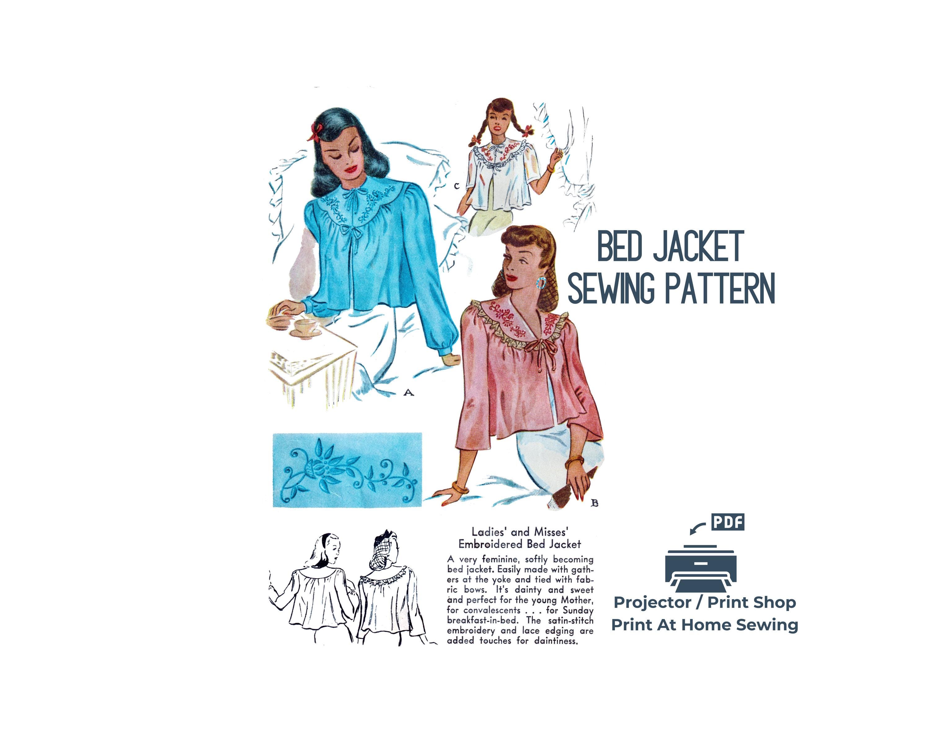 1940s Bed Jacket - Etsy