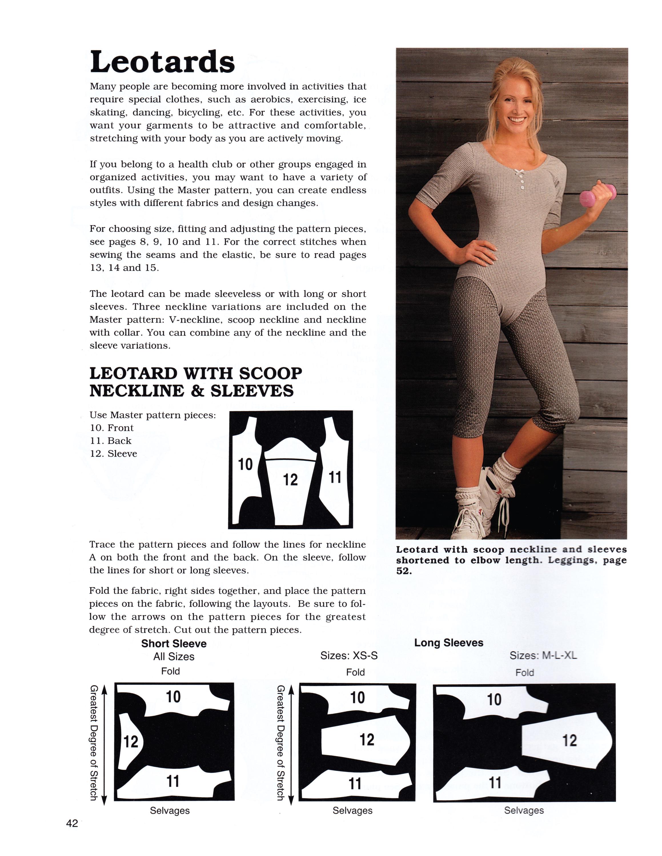 Swimsuit Dance Leotard Activewear and Yoga Sewing Pattern Bundle ...