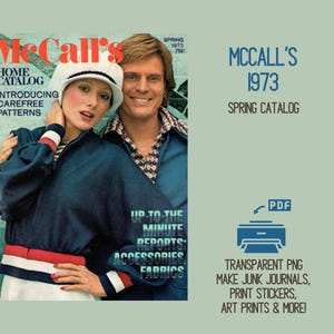 1973 McCall&#39;s Sewing Pattern Catalog: 1970s Fashion Inspiration (PDF Download)