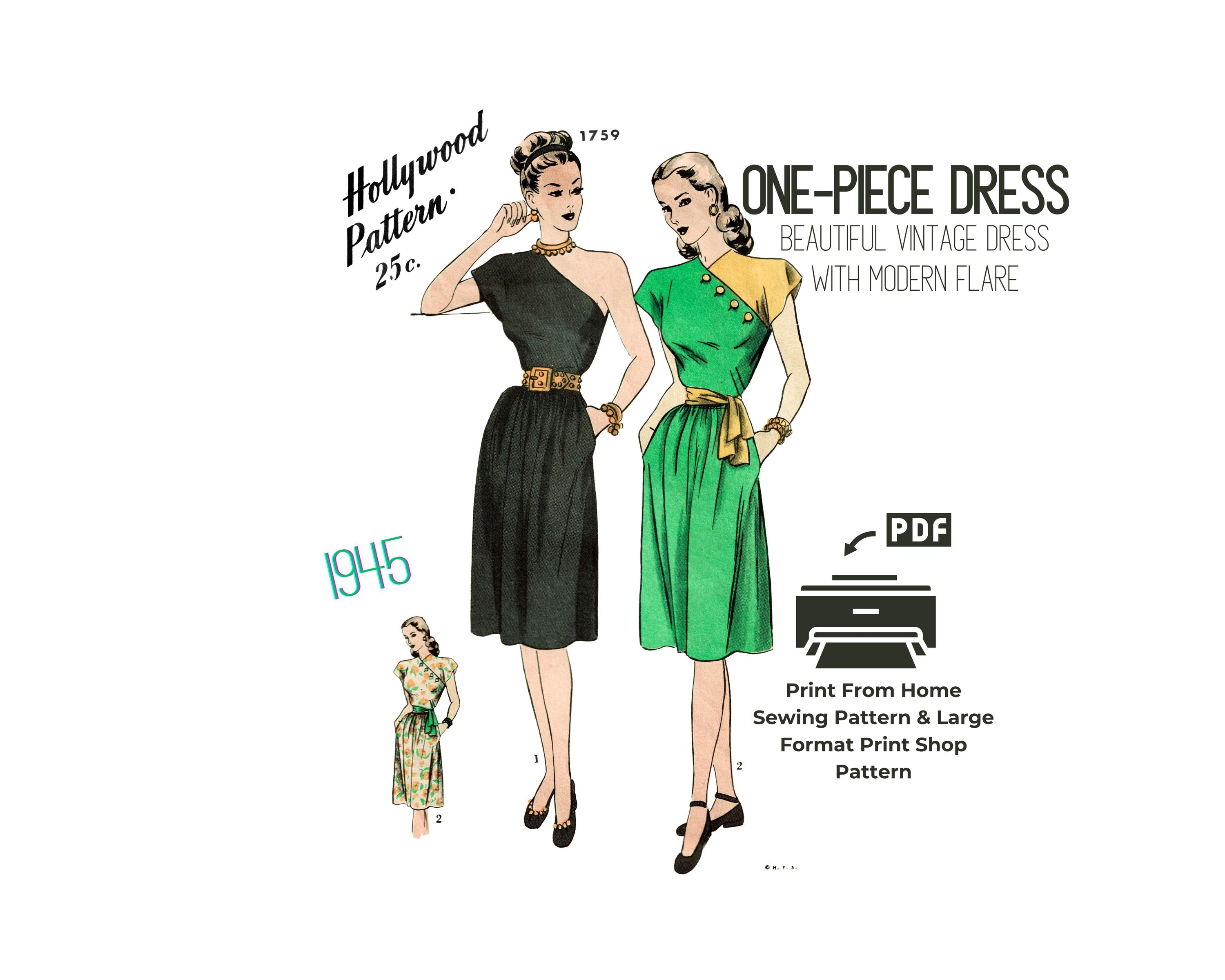 1940s Evening Dress - Etsy