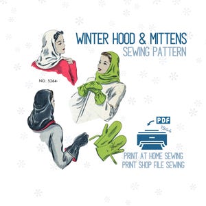 冬用ミトン＆ボンネットバラクラバの縫製パターン（PDF）
