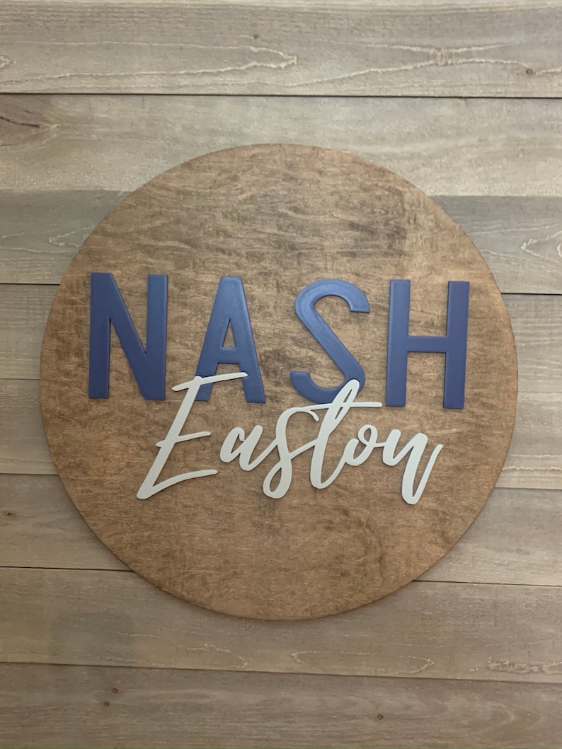 Custom Name Sign Nursery Decor Kids Room Sign Wooden Etsy