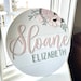 see more listings in the Floral Round Name Signs section