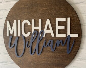 Custom name sign  | nursery decor | kids room sign | wooden sign | door name sign | baby shower gift | kids room | wood sign | boy