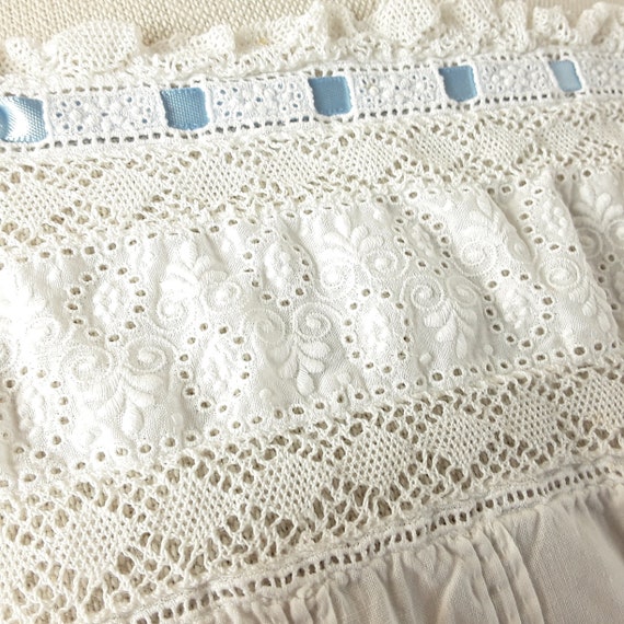 Antique Victorian/Edwardian Fine Cotton Nightgown… - image 4