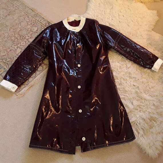 Very Rare Original 1960s Mary Quant PVC Raincoat … - image 2