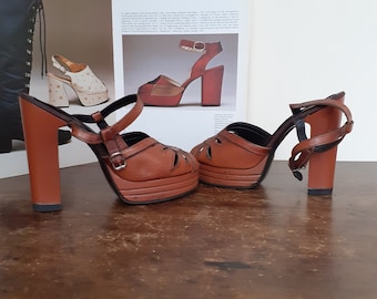 70s Platform Heels - Etsy UK