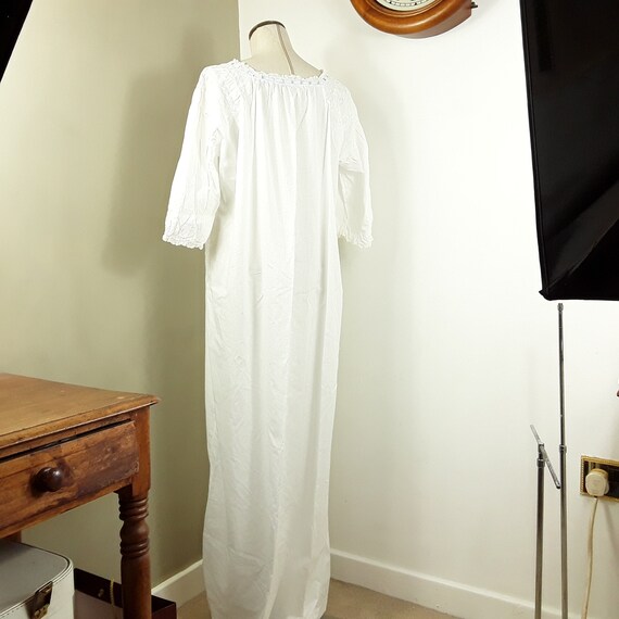 Antique Victorian/Edwardian Fine Cotton Nightgown… - image 5