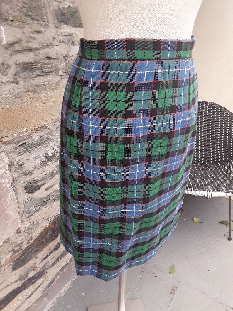 1980s Vintage Tartan Straight Skirt. 'Ray Williamson | Etsy