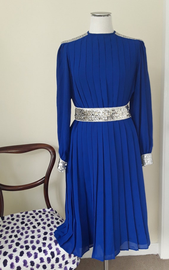 gina bacconi polka dot dress