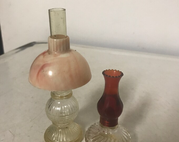 Vintage Oil Lamp Perfume Bottles Etsy