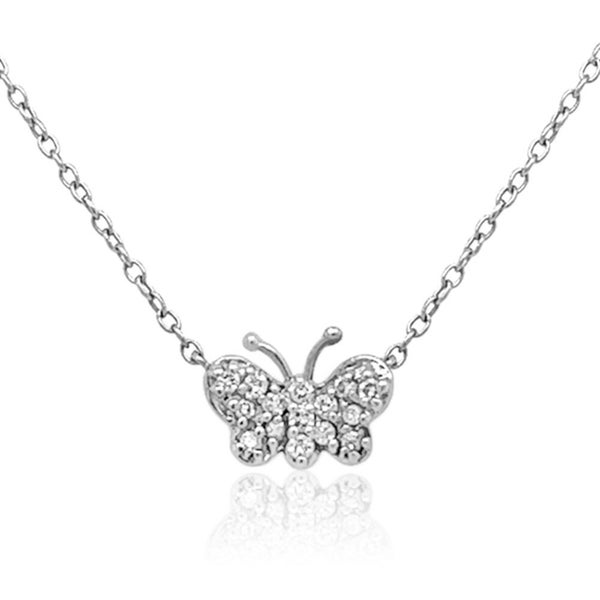 Diamond Butterfly Necklace