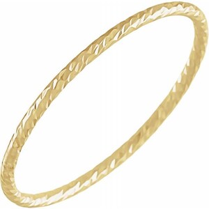 14KT Classic Solid Gold Stacking Band