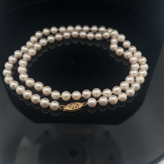 Lady's Strand Of Akaya Cultured Pearls Necklace. - image 2