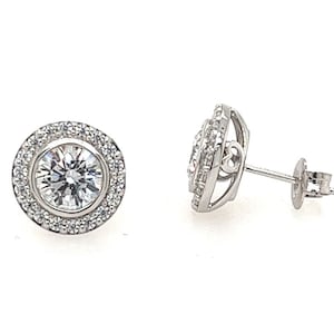 Sterling Silver Zirconium Studs