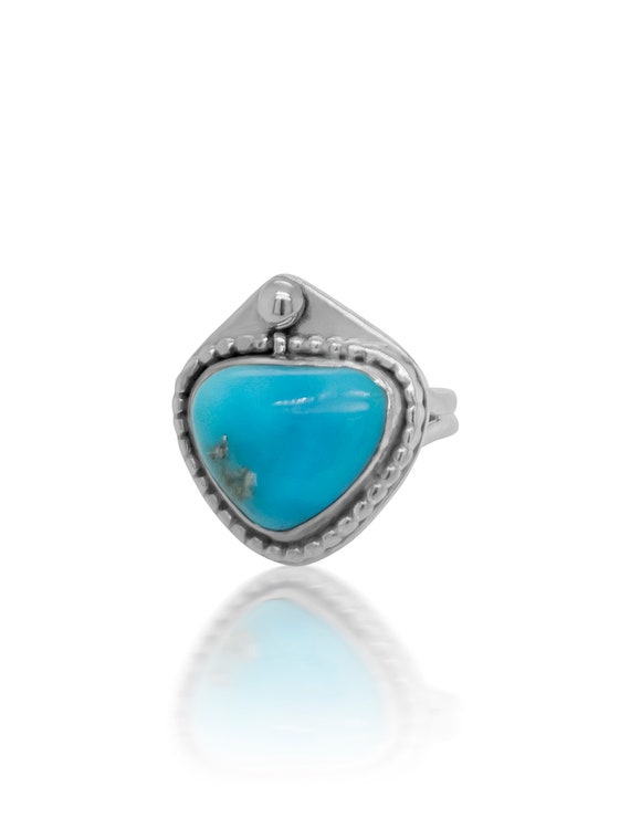 Native American Ring with Turquoise (On Hold) - image 2