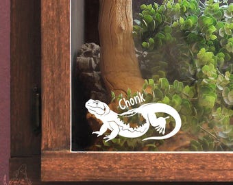 Chuckwalla Vinyl Decal Customizable, Reptile Gift Tank Decor, Gift for Reptile Lovers and Owners
