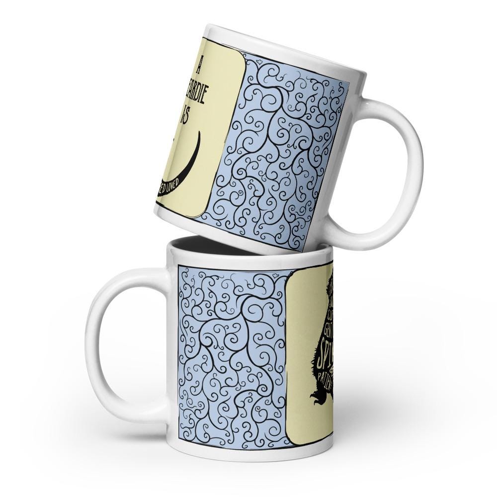 Tazza Divertente Per Proprietari Di Drago Barbuto - Mug Da Caffè 425 Ml Con Frase Simpatica, Regalo Per Amanti Dei Rettili, Adatta A Microonde E Lavastoviglie