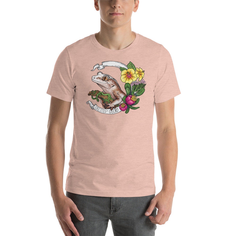 Crested Gecko Banner Tee Cute Lizard Apparel Reptile Owner - Etsy