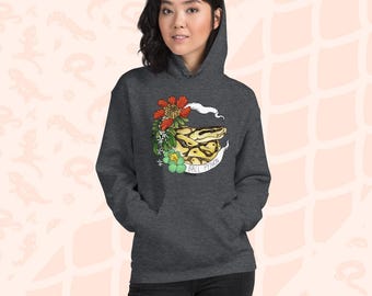 Ball Python Banner Unisex Hoodie