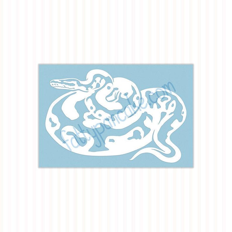 Ball Python Customizable Decal, Personalized Cute Snake Tank Decor, Gift for Snake Lovers and Owners image 9