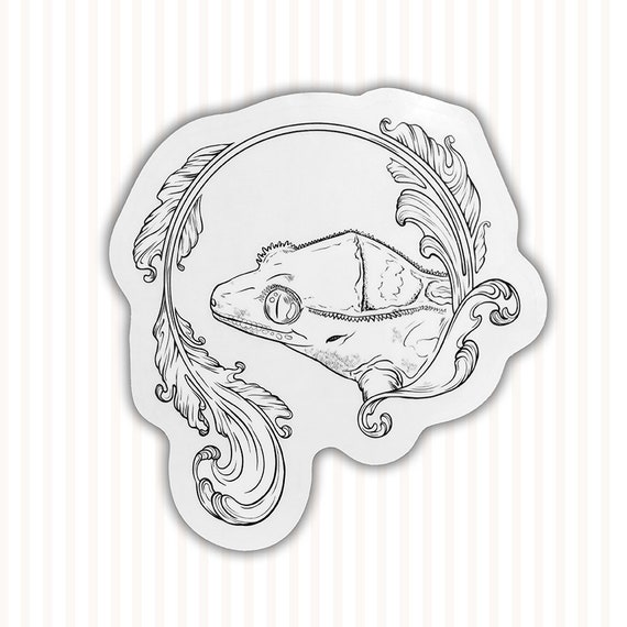 Crested Gecko Sticker Crested Gecko Decal Gecko Sticker Etsy,50th Anniversary Quotes