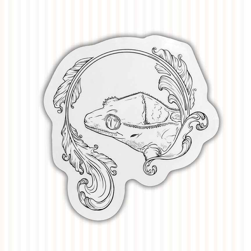 crested gecko decal