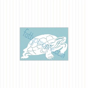 Red Eared Slider Customizable Decal, Cute Turtle Sticker Gift for Reptile Owners and Lovers, Enclosure Name Tag Decor image 8