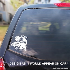 Blaue Zunge Skink Reptil Auto Aufkleber, Eidechse Sticker Bluey