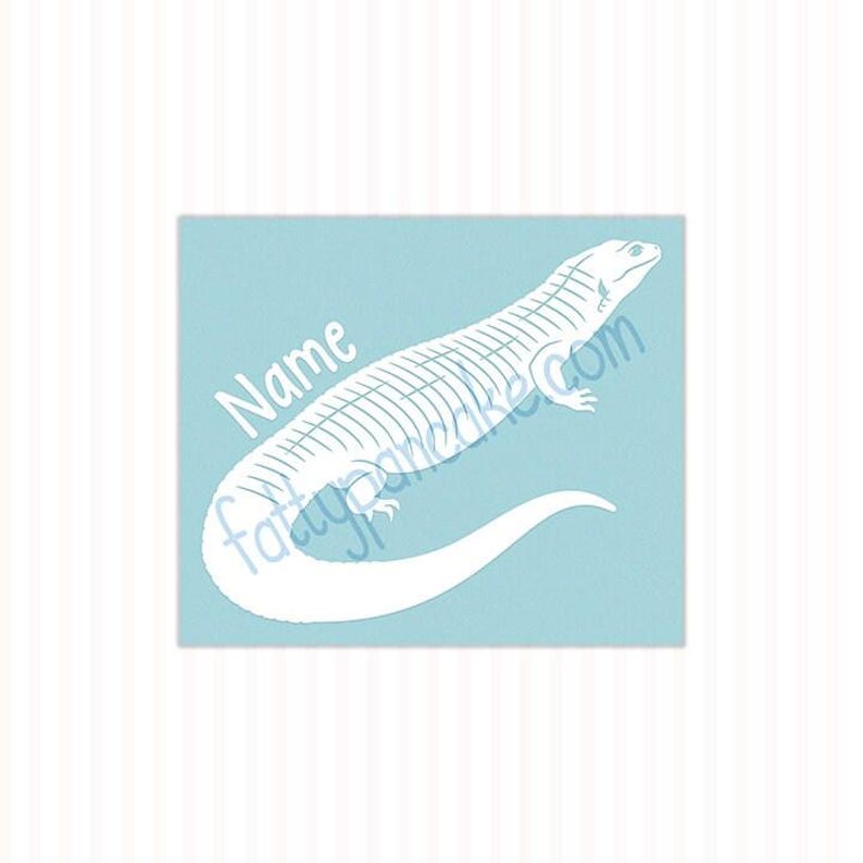Sudan Plated Lizard Customizable Decal, Gift for Reptile Lovers and ...