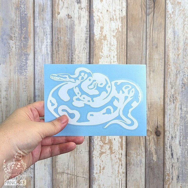 Ball Python Customizable Decal, Personalized Cute Snake Tank Decor, Gift for Snake Lovers and Owners image 7