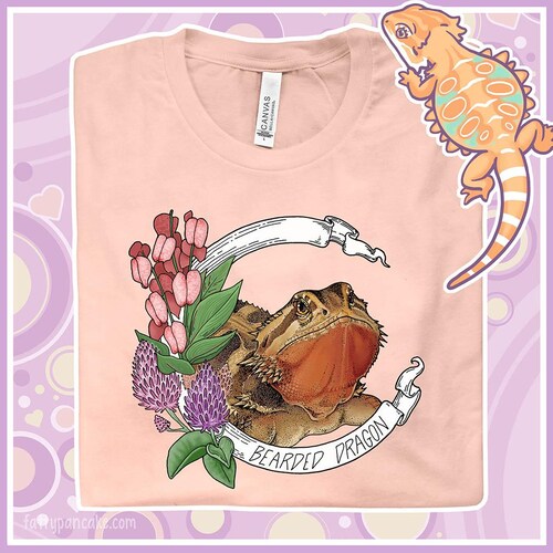 Tshirt unisexe dragon barbu, cadeau reptile pour les propriétaires de lézards