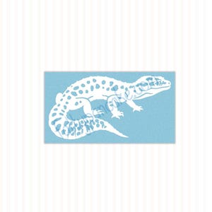 Leopardgecko Vinyl Aufkleber Kundengerechte, Leopardgecko Geschenk, Gecko Aufkleber, Reptil Aufkleber, Panzerdekor, Reptil Geschenk Bild 10