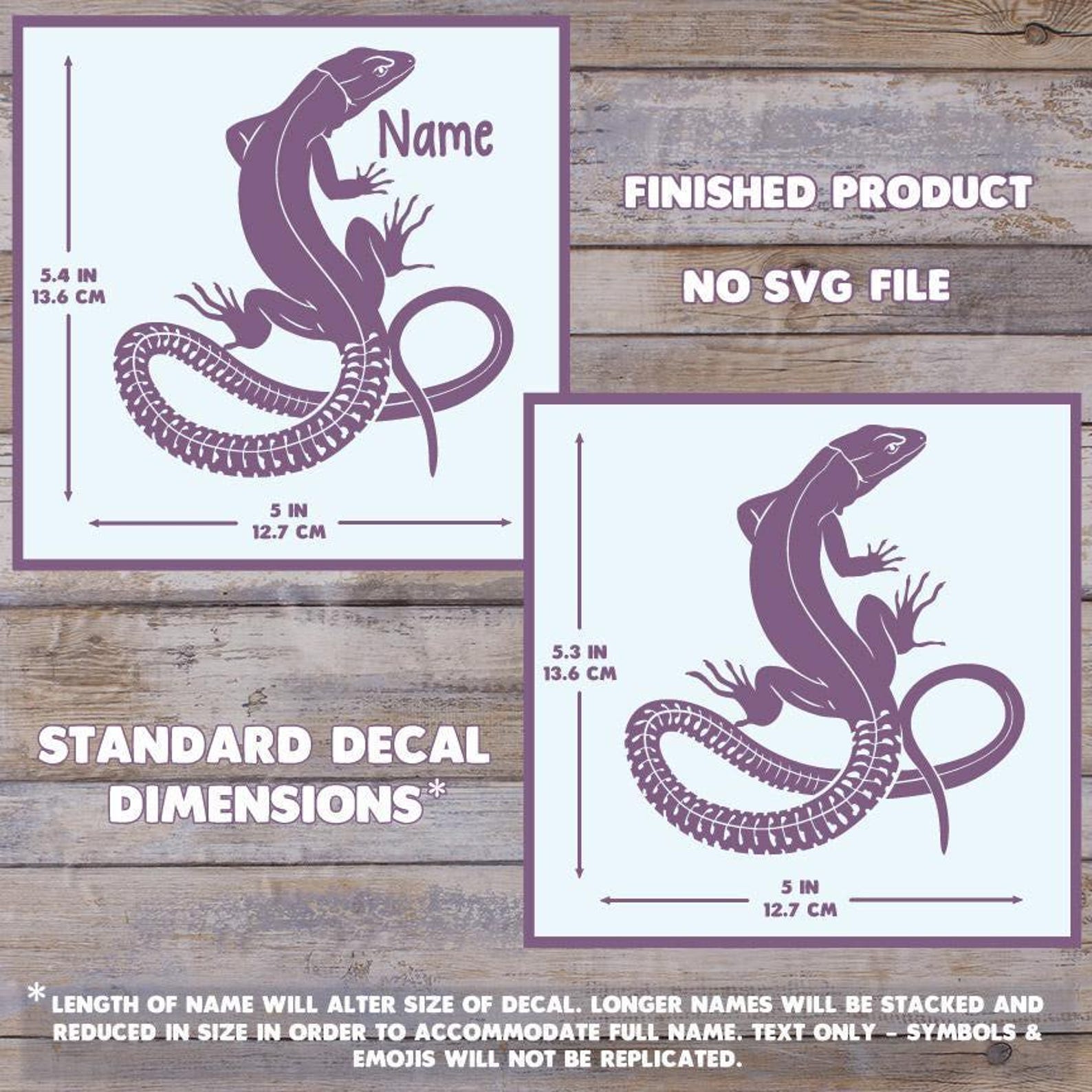 Green Keeled-bellied Lizard Vinyl Decal Customizable, Reptile Gift Tank ...