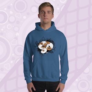 Felpa con cappuccio in pitone palla, regalo di abbigliamento per serpenti, maglione per amanti dei rettili