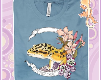 Leopard Gecko Unisex TShirt, Reptile Lizard Gift Apparel