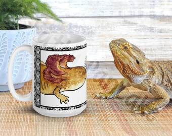 Axolotl Mug, Cute Amphibian Gift Ceramic Drinkware, Love a Lotl