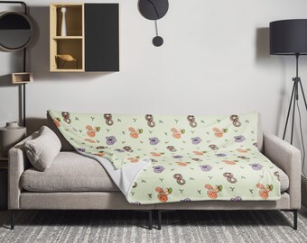 Hognose Snake Gift Throw Blanket, Cute Reptile Home Decor