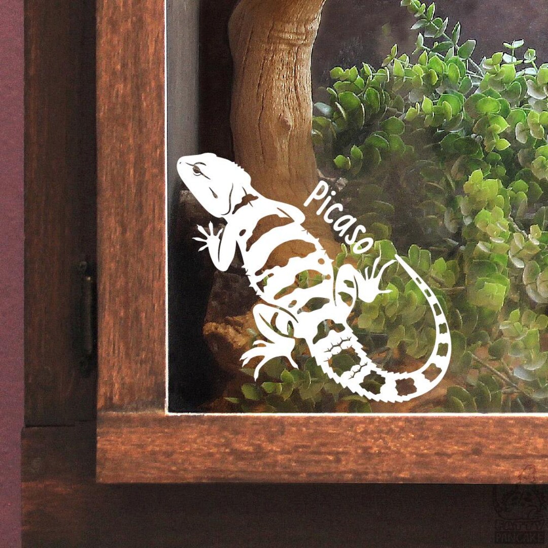 Painted Agama Customizable Vinyl Decal - Gift for Lizard Lovers and ...