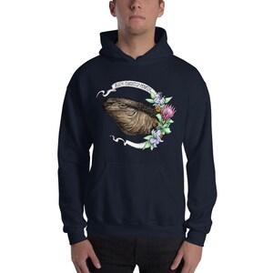 Black Throat Monitor Banner Hoodie, reptile lover gift apparel