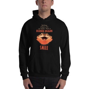Bearded Dragon Hoodie Gift, Nothing Cheers me Up Beardie Apparel, Cute Lizard