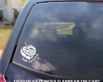 Ich liebe Ball Pythons Aufkleber, Schlange Geschenk Python Reptil Laptop Aufkleber